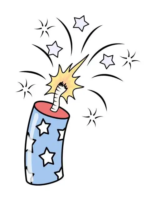 第四七月烟花爆竹爆炸矢量