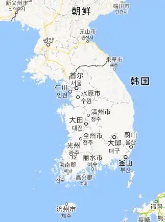 韩国地图