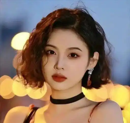 港风超短烫发发型,复古时髦又个性,太有女神气质了_纹理_女生_短发