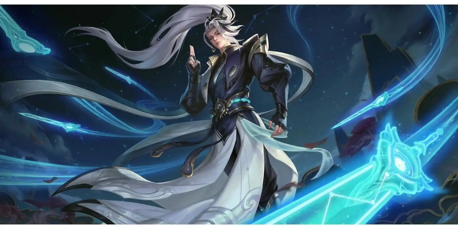 王者荣耀|诸葛亮 鹤羽星尊 高清海报 帅喔