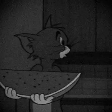 汤姆猫丧图头像高清好看的抖音汤姆猫丧图黑白头像