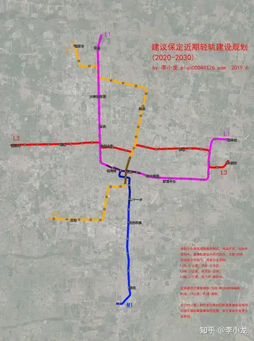 保定轻轨地铁规划2019版李小龙原创作品