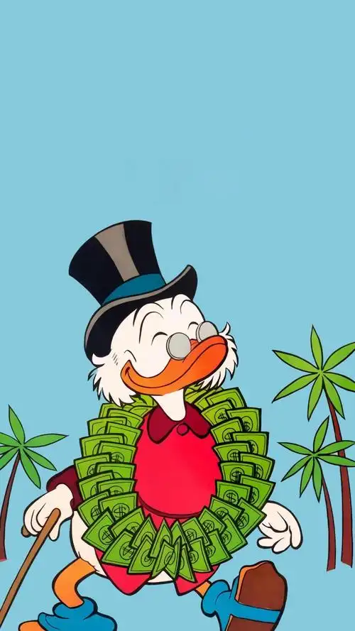 有趣的卡通人物唐老鸭