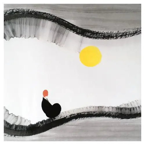 胡志刚《佛心》禅画 中央美院