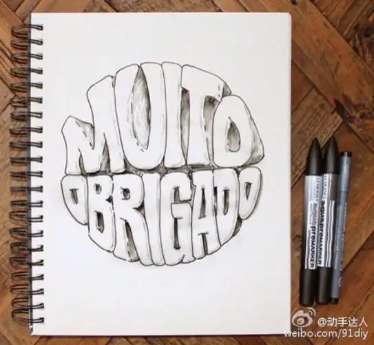 手绘艺术字创意