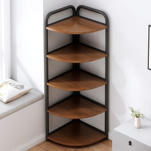 复古三角柜客厅转角多层置物柜卧室简易墙角柜角落靠墙装饰收纳柜