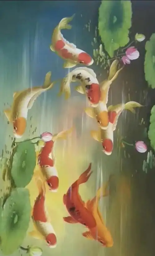 九鱼聚财吉祥图 愿所有的厄运转好运(6)