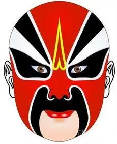 关羽脸谱-三国演义关羽是怎么样的人 关公脸谱简笔画大图第1页 京剧