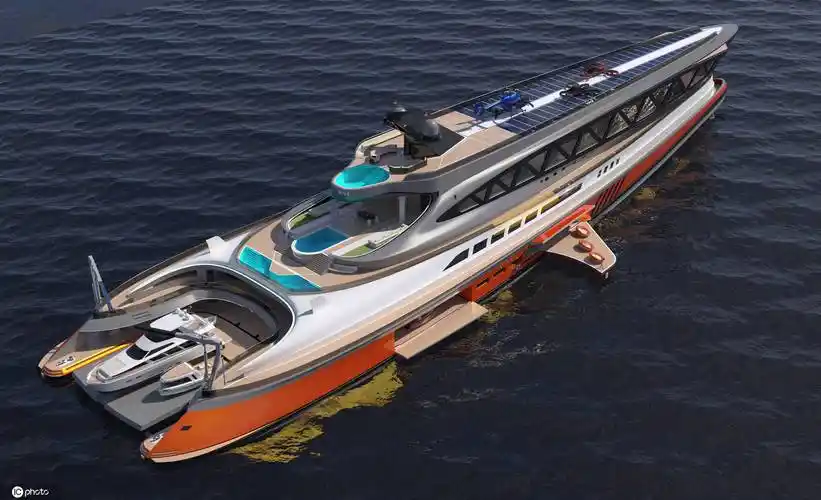 6亿美元超级豪华游艇长啥样?三个大型游泳池外形酷似鲨鱼