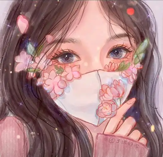 口罩款闺蜜五人头像