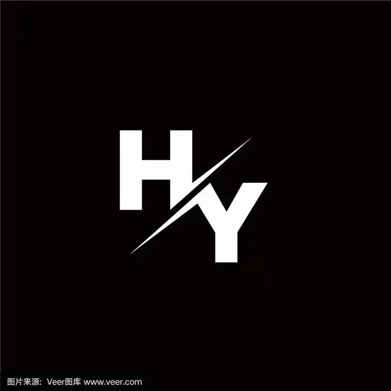hy标志字母组合斜线与现代标志