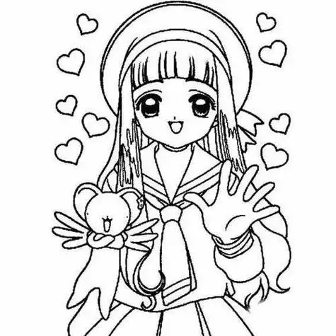 美少女战士水冰月步骤图动漫人物女生可爱的简笔画简单教程机器猫简笔