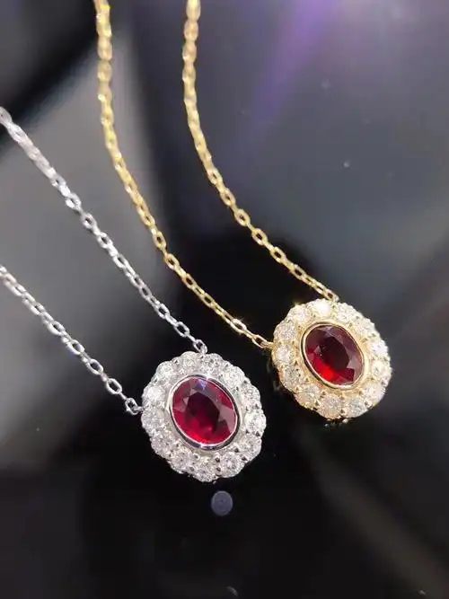 红宝石坠链