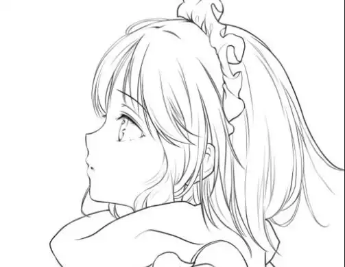 动漫女生侧脸可参考下图求动漫女生侧脸图漫画女生怎么画主要是鼻子和