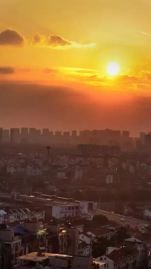 夕阳下的城市61常州