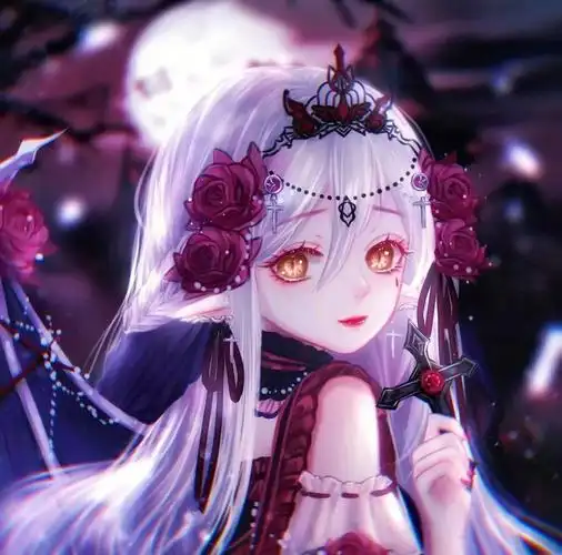 暗黑系可爱动漫女生头像好看到想哭