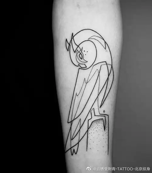 线条纹身##几何纹身##简约纹身##云绣堂刺青