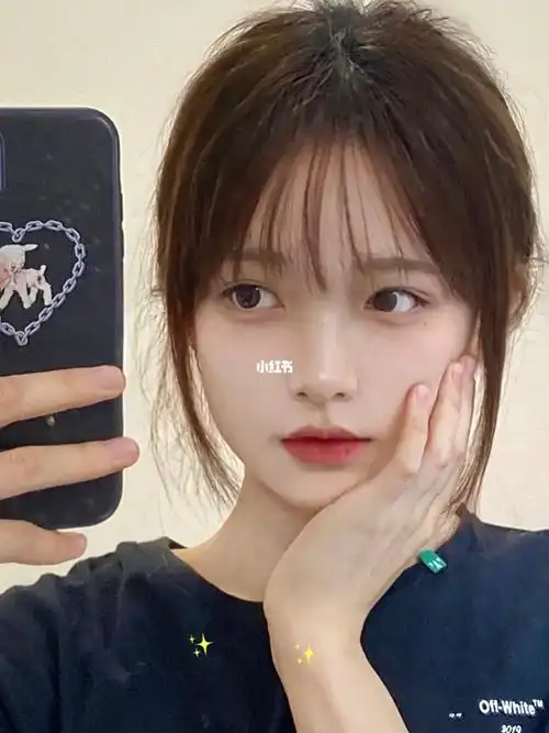 无敌修颜的法式空气刘海8787减龄显脸小款超级修布脸型的刘海