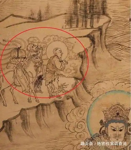 一幅千年古画放大10倍,透露出孙悟空真实相貌:他竟不是猴子?