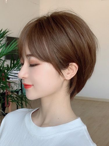 短发假发女真发全真人发波波全头光头套女自然轻薄整顶假发套长发