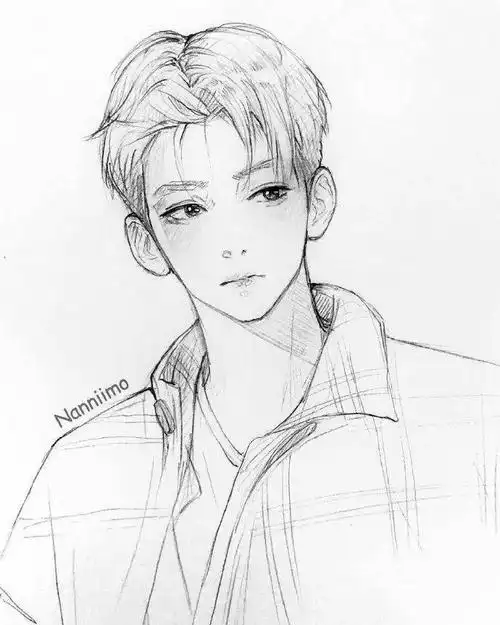 马克笔手绘丨超帅气的男生线稿哦