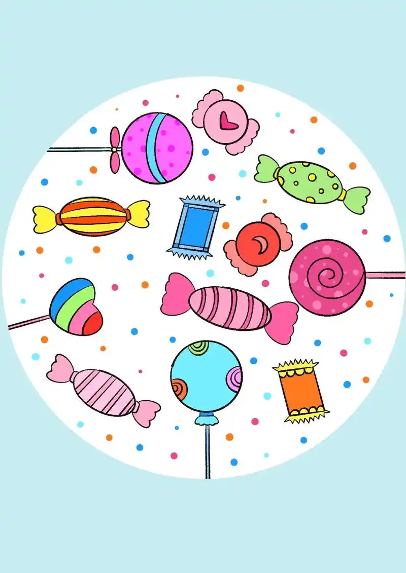 图文伙伴计划 一学就会的糖果简笔画,你最喜欢哪一 - 抖音