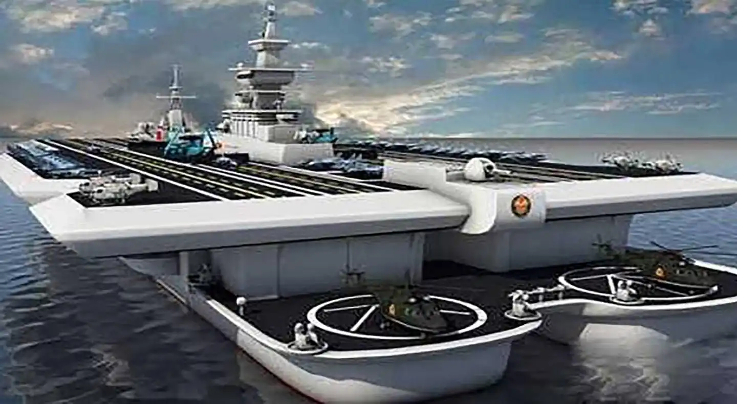 中国率先突破核心技术,成功研发大型浮岛平台,等于6个福特级