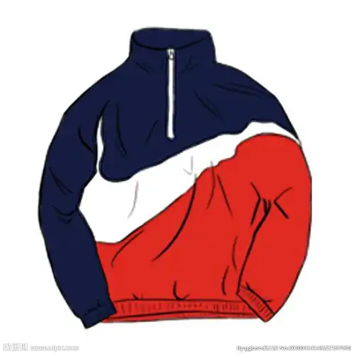 卡通耐克红蓝运动服上衣图片