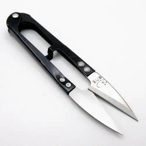 菜刀王纱剪 修线修布小剪刀 u型弹簧纱剪 十字绣小剪刀