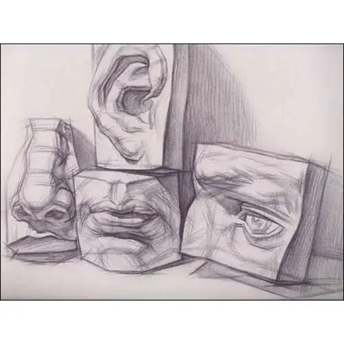 《少年儿童美术培训专用教材系列丛书:素描石膏五官头像写生教程(12岁