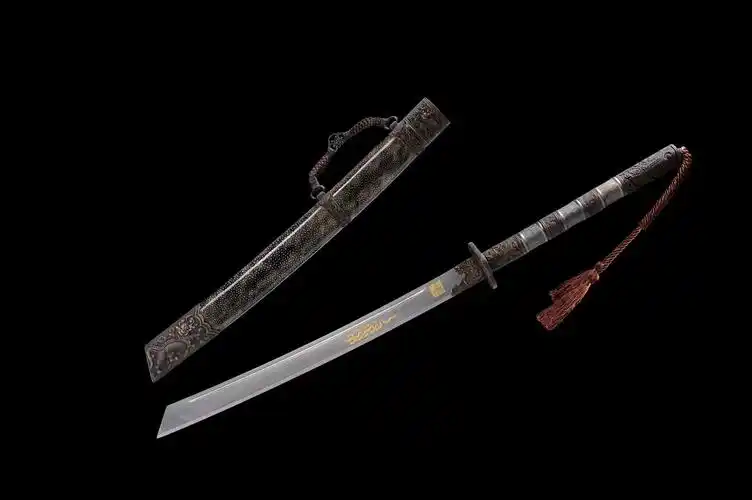 铜装鱼皮鞘康熙御刀|花纹钢|中国名刀