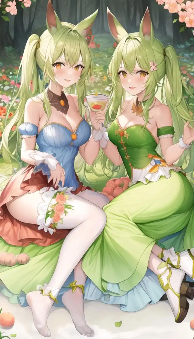 心动就是兔子的世界下起了水蜜桃雨#ai绘画 #手机壁纸 #魔 - 抖音