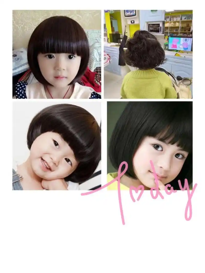 女孩波波头,蘑菇头 发型名称:女孩波波头,蘑菇头 发长要求:长发100mm