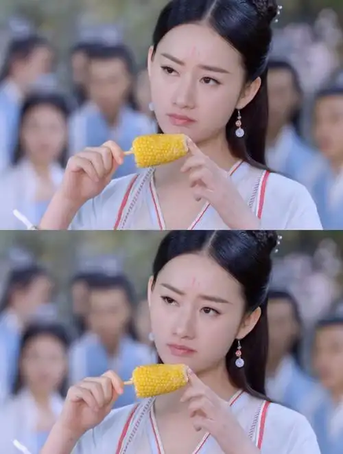 只需一根玉米,一顿饭就就能获得一个琉璃仙~郭晓婷可御可萌!