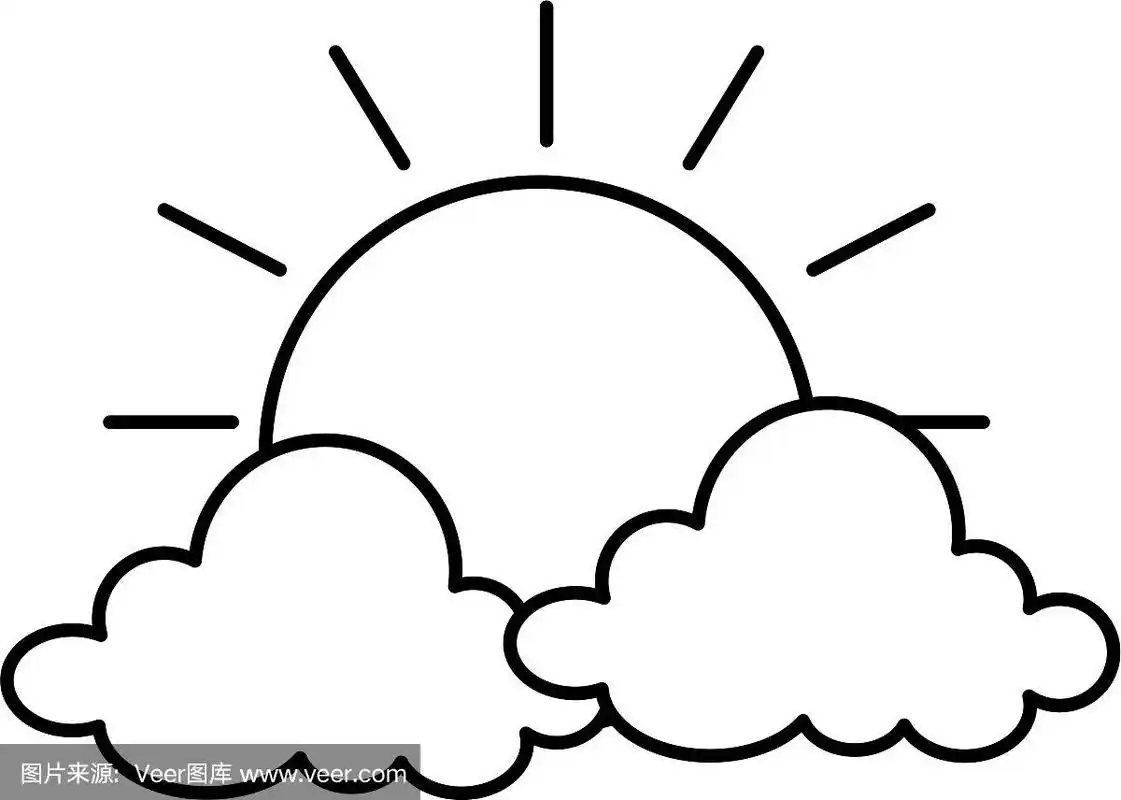 云与太阳的天空