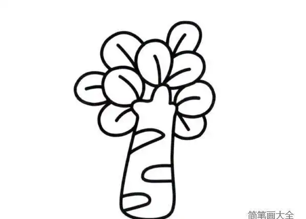 大树的画法图片_植物简笔画_简笔画大全