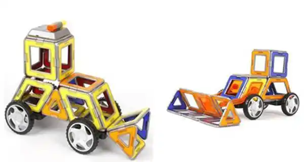 送给初玩磁力片的娃 | 一看就懂的磁力积木拼搭图纸