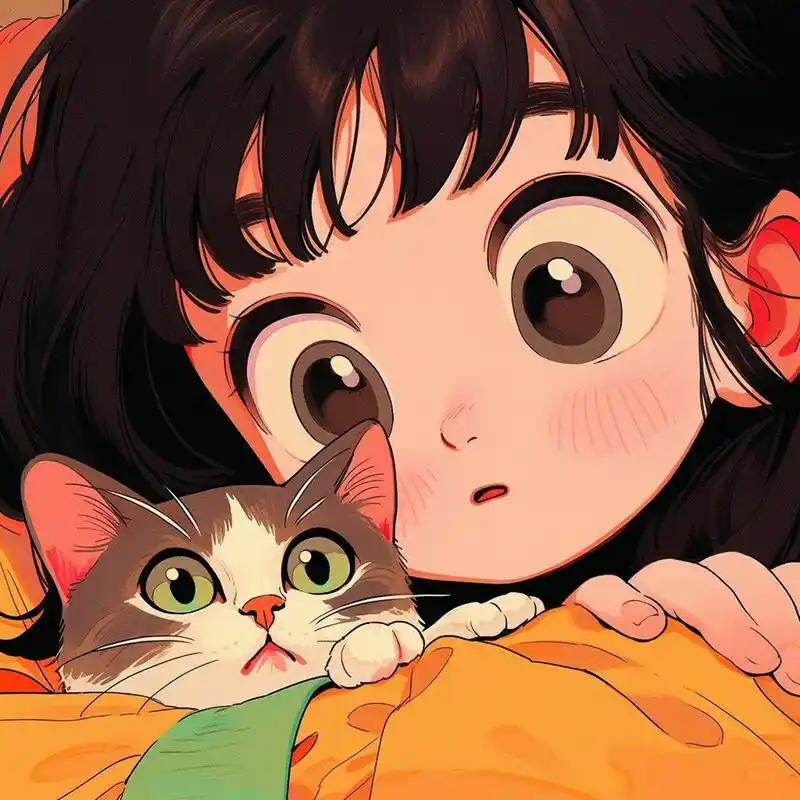 小众审美干净可爱头像 今天的一些作品,适合做微信头像图片,卡通风格