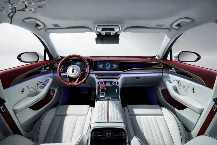 新款红旗h9杀到!紫砂红内饰下放 还有多项配置升级!