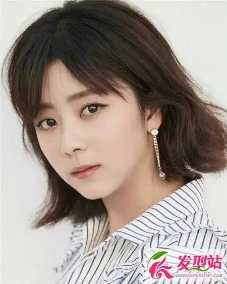 包子脸圆脸发型 谭松韵减龄短发