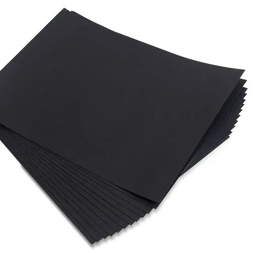 a4黑色卡纸a3黑纸4k黑卡幼儿园8开儿童硬美术画画绘画纸8k硬卡黑加厚