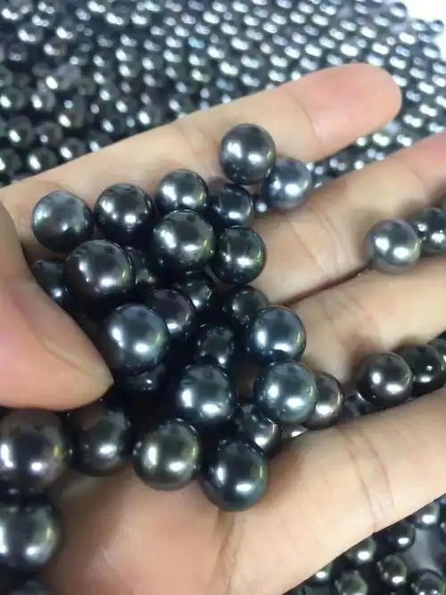 新货大溪地黑珍珠