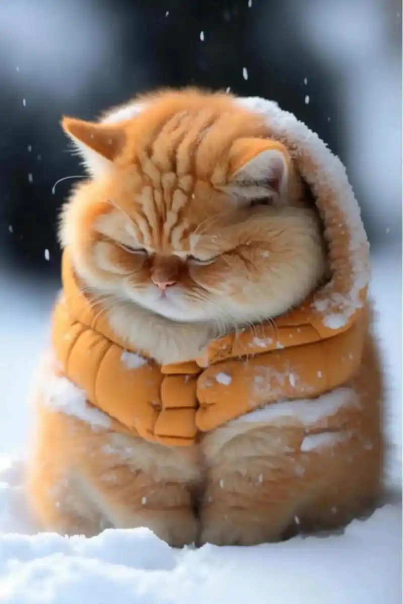 可爱的大胖橘|一只忧郁的猫