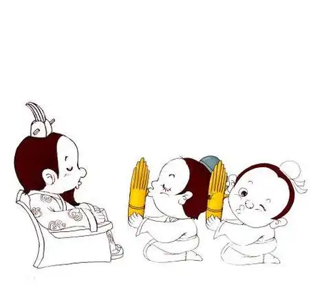 吹竽的小孩简笔画