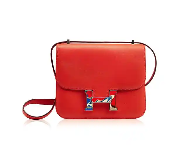 1051爱马仕2021番茄红色swift牛皮18公分constance包