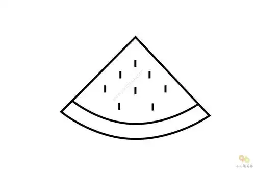 一块西瓜的简笔画一块西瓜的简笔画,西瓜简笔画图片大全,西瓜简笔画