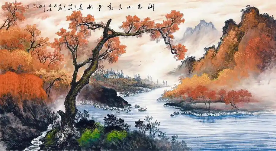 王大为精品水墨山水画欣赏