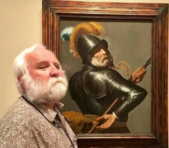 盖鲁波曾因与16世纪意大利油画《拿着决斗长手套的贵族肖像》上的人物