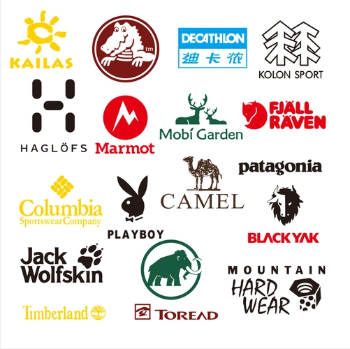 户外运动品牌logo标志大全服饰商标标识热转印微小墙贴