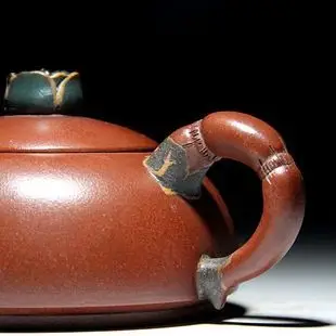 名家仿老壶之蒋蓉莲花半月壶紫砂壶宜兴正品全手工紫砂茶壶功夫壶